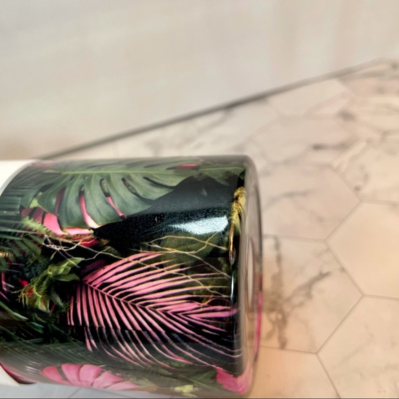 NWT Wellness Stainless Water Bottle Monstera Tropical Palm Leaf Print 30 oz - Picture 7 of 9
